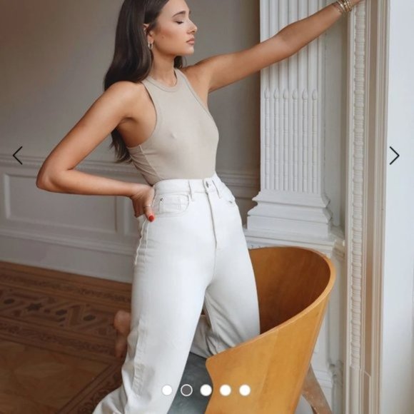 WeWoreWhat Dani Boyfriend Jean in Camp, Size 31 - Picture 5 of 5